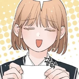 Telegram sticker 🍊 откровения юнности 1 @rrrrriom |@gofzir #Лиза