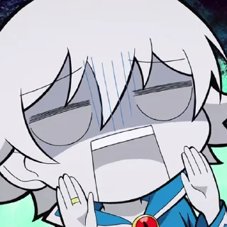 Telegram sticker 💙 Mairimashita! Iruma-kun [@TodorokiShouto]