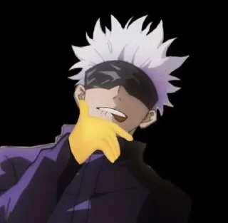 Telegram sticker 🥴 Satoru Gojo @anime_sticks