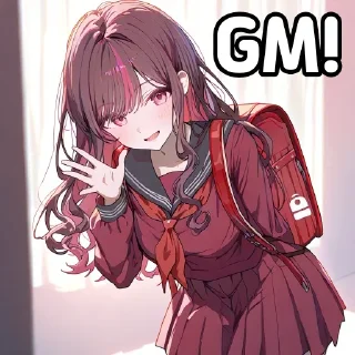 Telegram sticker 😆 BackPack Girl