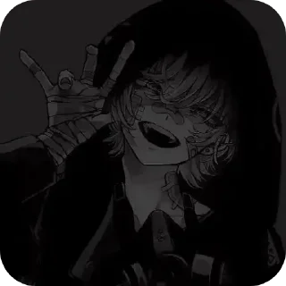 Telegram sticker 😈 ₙₒₜₕᵢₙ𝓰ₙₑₛₛ ₛₕₐ𝒹ₒ𝓌     @The_white_nothingness