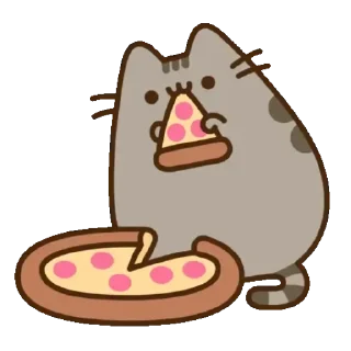 Telegram sticker 💚 Pusheen 13