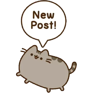 Telegram sticker 💚 Pusheen 13