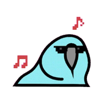 Video sticker ⭐ ᯽ Neon-Parrot ᯽│@laddukadabba2 ᯽