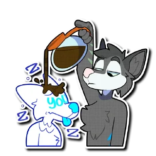 Telegram sticker ☕️ Jinxed