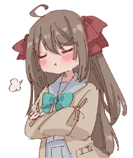 Телеграм стикер 😒 Neuro-sama - Rune/paccha!!