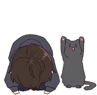 Video sticker 🙏 Менхера-кун 4 @nyasticks