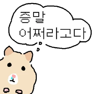 Telegram sticker 👍 @KakaoEmoji 만찢햄스터 (오피스물ver.)