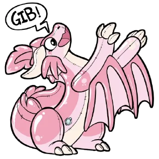 Telegram sticker 🦋 Cerisey Dragon Pooltoy