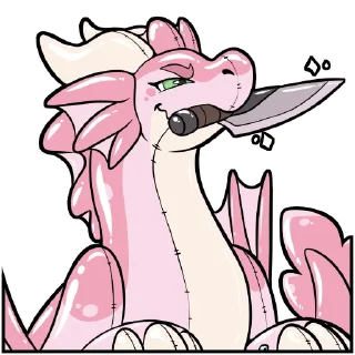 Telegram sticker 🔪 Cerisey Dragon Pooltoy
