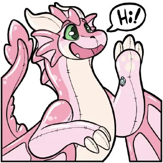 Telegram sticker 👋 Cerisey Dragon Pooltoy