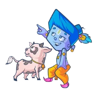 Sticker ❤️ Lil’ Lord Krishna • @HinduStickers