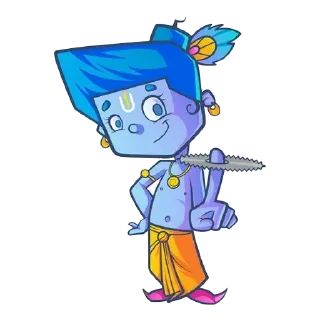 Video sticker ❤️ Lil’ Lord Krishna • @HinduStickers