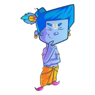 Video sticker ❤️ Lil’ Lord Krishna • @HinduStickers