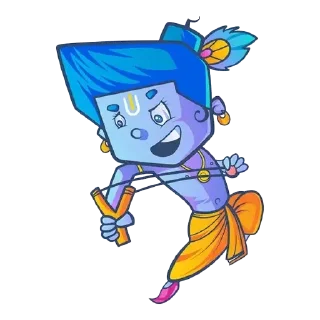 Video sticker ❤️ Lil’ Lord Krishna • @HinduStickers