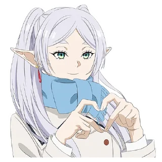 Telegram sticker 🫶 Frieren (@dasein0)
