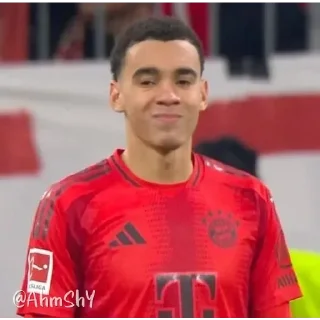Telegram sticker ⚽ - ᗷY @ahMshY 𓉮 . Jamal Musiala