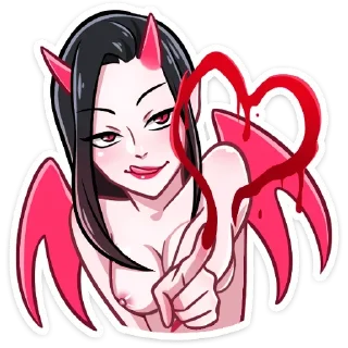 Video sticker ❤️ Дьяволица; @vk_stickers18 + @yooshi69