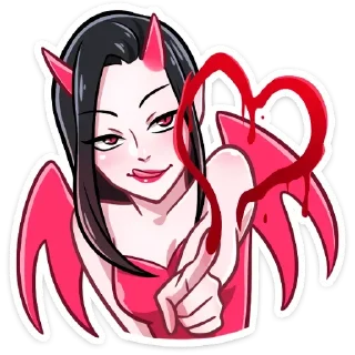 Video sticker ❤️ Дьяволица; @vk_stickers18 + @yooshi69
