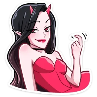 Sticker 😏 Дьяволица; @vk_stickers18 + @yooshi69