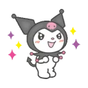 Telegram sticker 😝 Kuromi