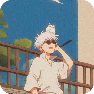 Telegram sticker 🧱 @Animeorg_st Satoru Gojo