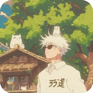 Telegram sticker 🖼 @Animeorg_st Satoru Gojo