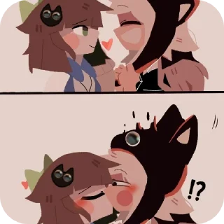 Video sticker 🐱 Оливер и клэр канон ➡️ @Ctikerubot