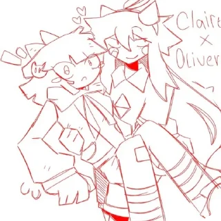 Telegram sticker 👍 Оливер и клэр канон ➡️ @Ctikerubot