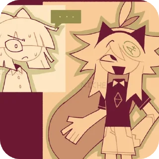 Sticker 👄 Оливер и клэр канон ➡️ @Ctikerubot