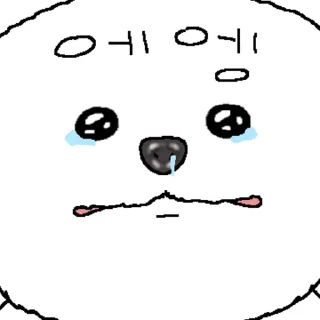 Telegram sticker 👍 @KakaoEmoji 촉촉한 코 말티즈 4