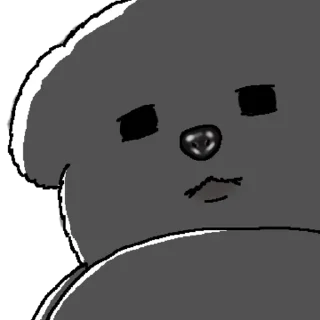 Telegram sticker 👍 @KakaoEmoji 촉촉한 코 말티즈 4