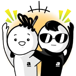 Telegram sticker 🖐 apM Coin's Dra.P & Ei-Yo