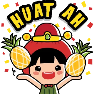 Sticker 🍍 Ang Ku Kueh Girl