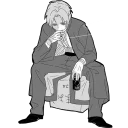 Telegram sticker 😞 Thug Life @TodorokiShouto