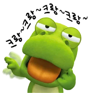 Telegram stiker 💬 크크롱 By @KakaoEmoticon