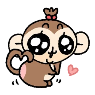 Telegram sticker ♥️ Banana please baby monkey :: @Deceiving_Angel