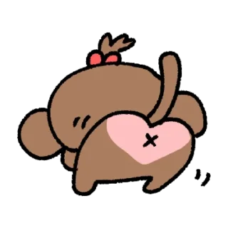 Video sticker ♥️ Banana please baby monkey :: @Deceiving_Angel