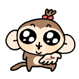 Sticker ✋ Banana please baby monkey :: @Deceiving_Angel