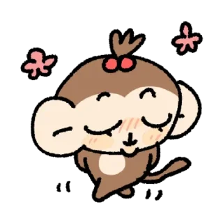 Telegram sticker 🤩 Banana please baby monkey :: @Deceiving_Angel