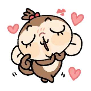 Telegram sticker ♥️ Banana please baby monkey :: @Deceiving_Angel