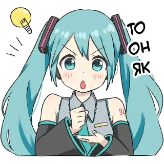 Video sticker 😮 Hatsune Miku @hoshiyaku