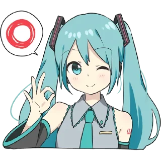 Video sticker 👍 Hatsune Miku @hoshiyaku