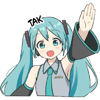 Video sticker 👍 Hatsune Miku @hoshiyaku