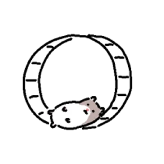 Sticker 😀 쥑쥑 쪼끄매요 햄스터들