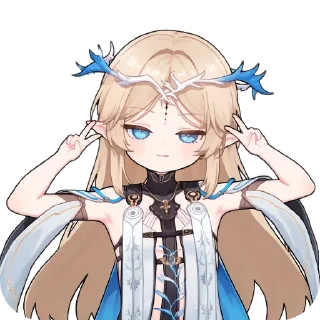 Telegram sticker ✌ Cartethyia UwU