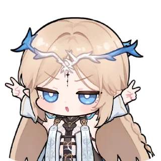 Telegram sticker ✌ Cartethyia UwU