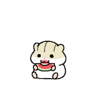 Telegram sticker ⭐ 햄랑이 썸머 스페셜 @moe_sticker_bot