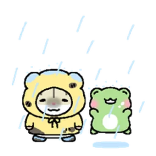 Telegram sticker ⭐ 햄랑이 썸머 스페셜 @moe_sticker_bot