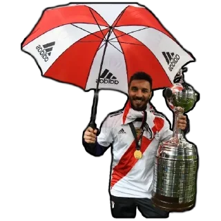 Telegram sticker ☔ River Plate ⚽️ 🇦🇷 @Luganovelez